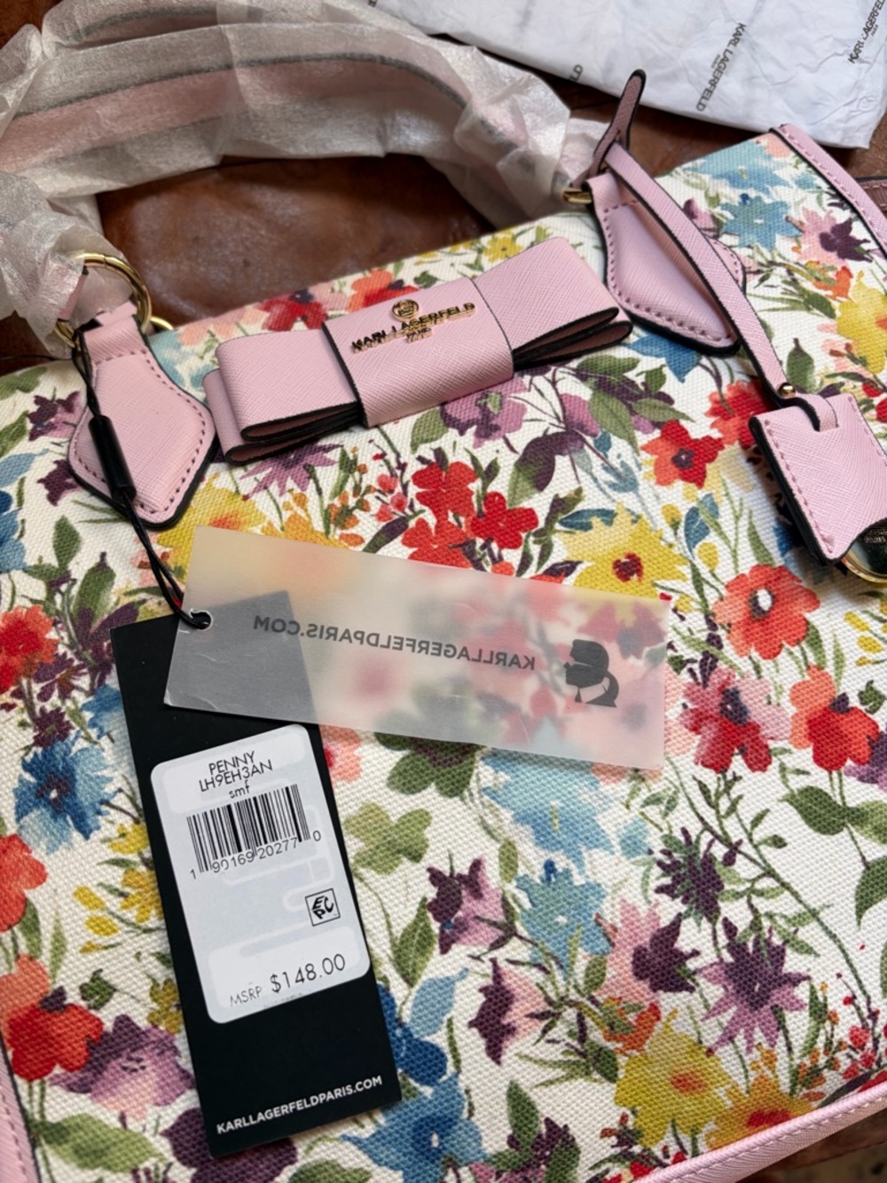 Karl Lagerfeld Floral Penny Bag - Picture 3 of 7